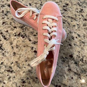 Keds Triple-Kick Chambray Sneaker in Pink